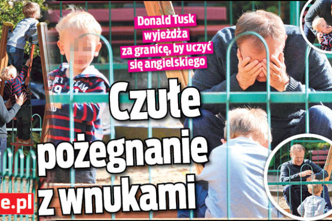 Czułe pożegnanie z wnukami