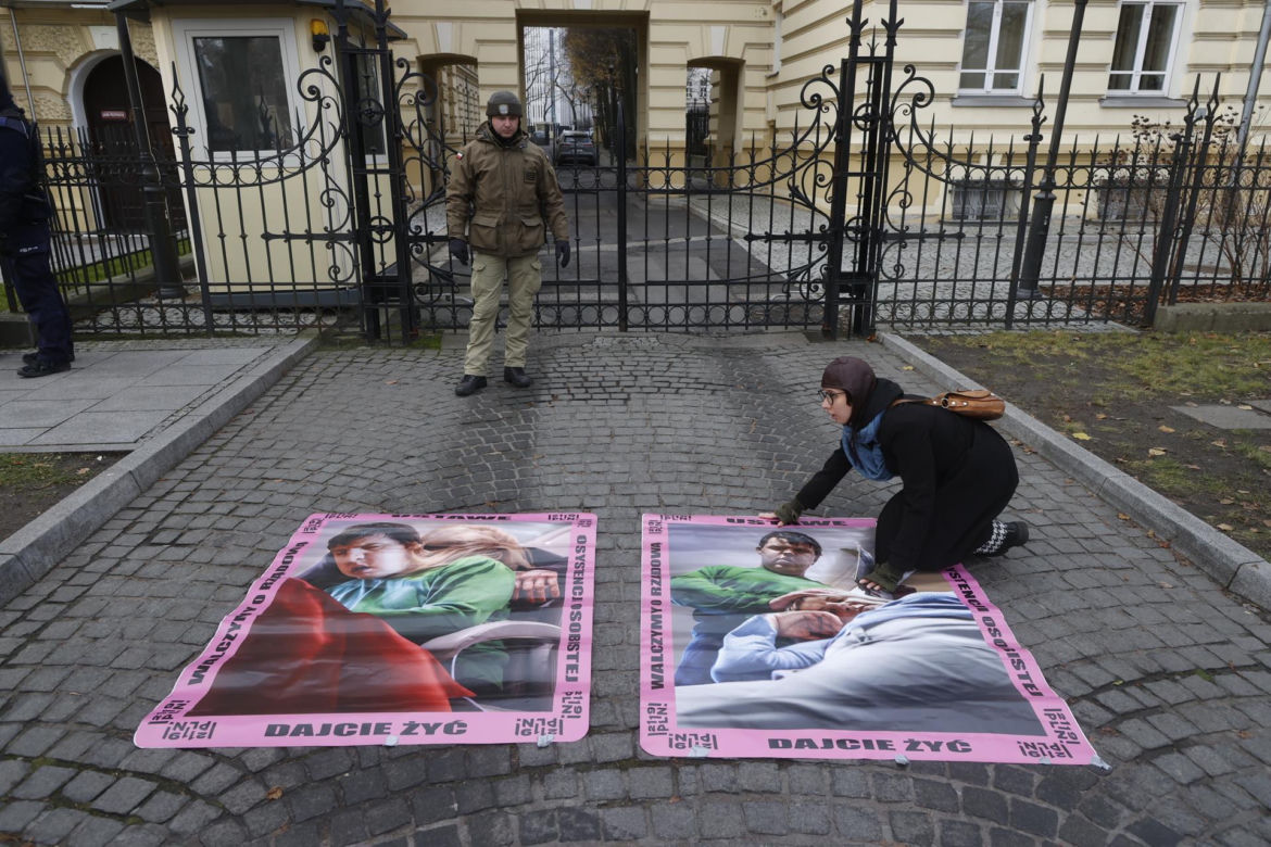 Protest osób z niepełnosprawnościami pod Kancelarią Premiera