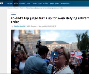 Zagraniczne media komentują zmiany w polskim sądownictwie
