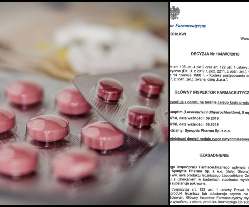 GIF wycofał z obrotu dwie serie leku