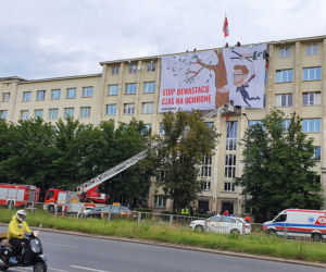 Aktywiści weszli na dach Ministerstwa