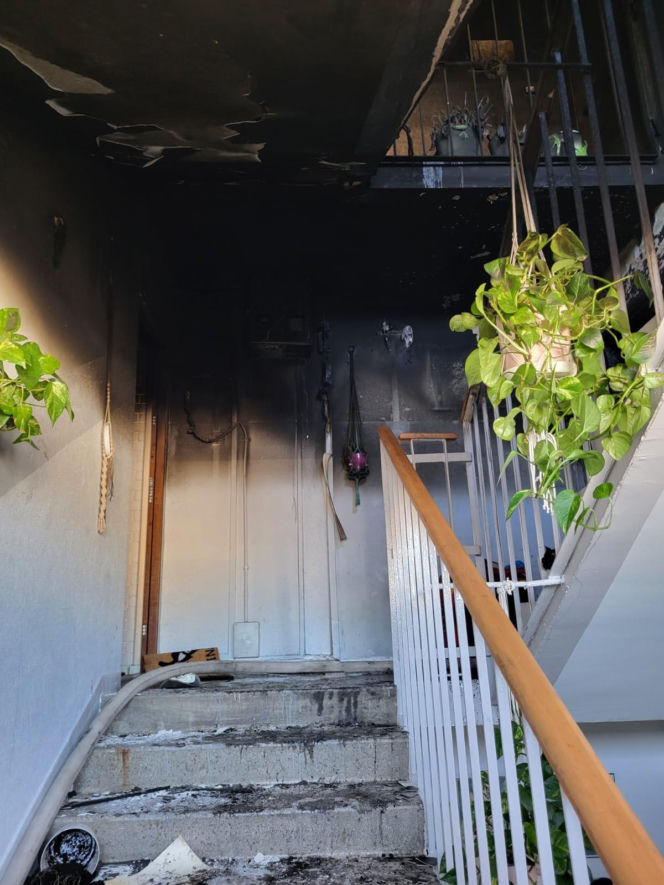 Pożar w bloku w Kościanie. Lokatorzy czekali na pomoc na balkonach