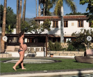 Olga Frycz z rodziną na wakacjach