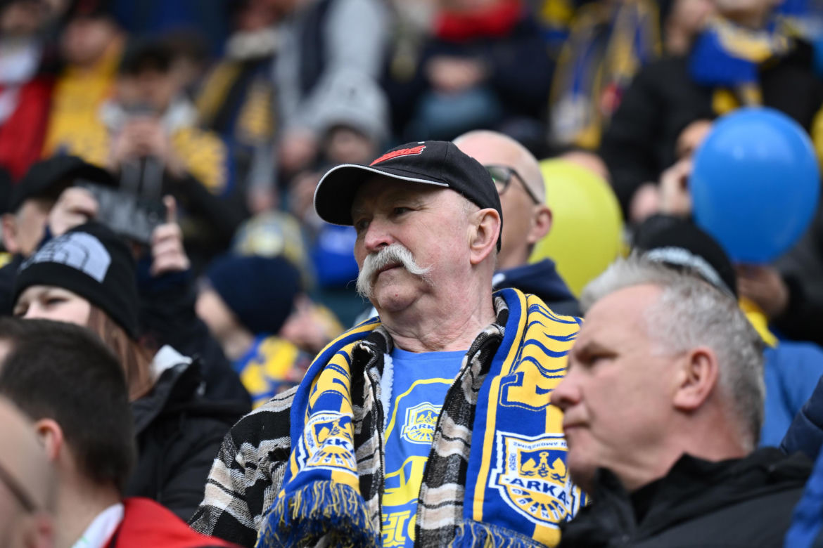 Arka Gdynia - Widzew Łódź: Zdjęcia kibiców i zawodników z meczu 25. kolejki PKO BP Ekstraklasy