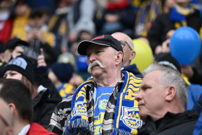 Arka Gdynia - Widzew Łódź: Zdjęcia kibiców i zawodników z meczu 25. kolejki PKO BP Ekstraklasy