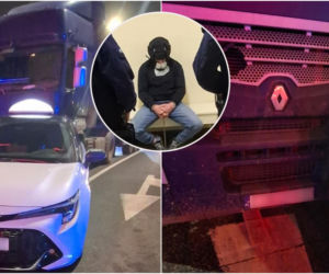 Sceny jak z filmu akcji! Ukradł ciężarówkę z burakami, pędził naćpany i uciekał przed policją