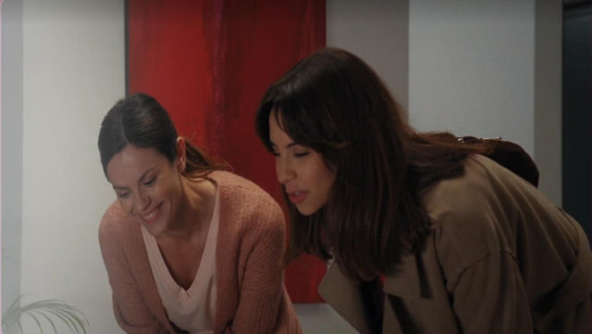 M jak miłość, odc. 1919. Kasia (Paulina Lasota), Aneta (Ilona Janyst)