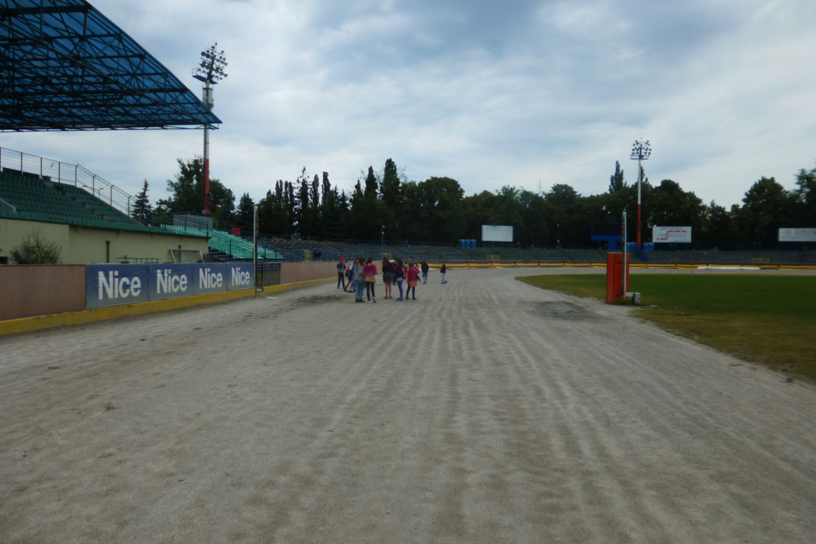 Damian Stalkowski spotkał się na stadionie Polonii z młodymi kibicami