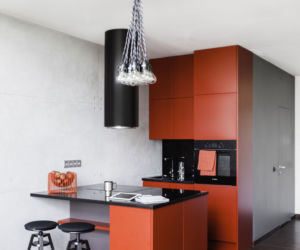 Loft w kolorach betonu i cegły
