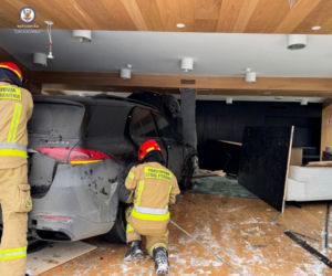 Wypadek na skrzyżowaniu Towarowej z Jaktorowską w Warszawie (14.01.2026)