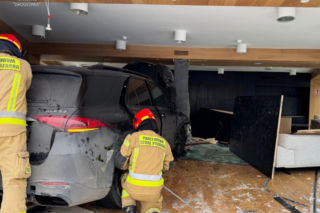 Wypadek na skrzyżowaniu Towarowej z Jaktorowską w Warszawie (14.01.2026)