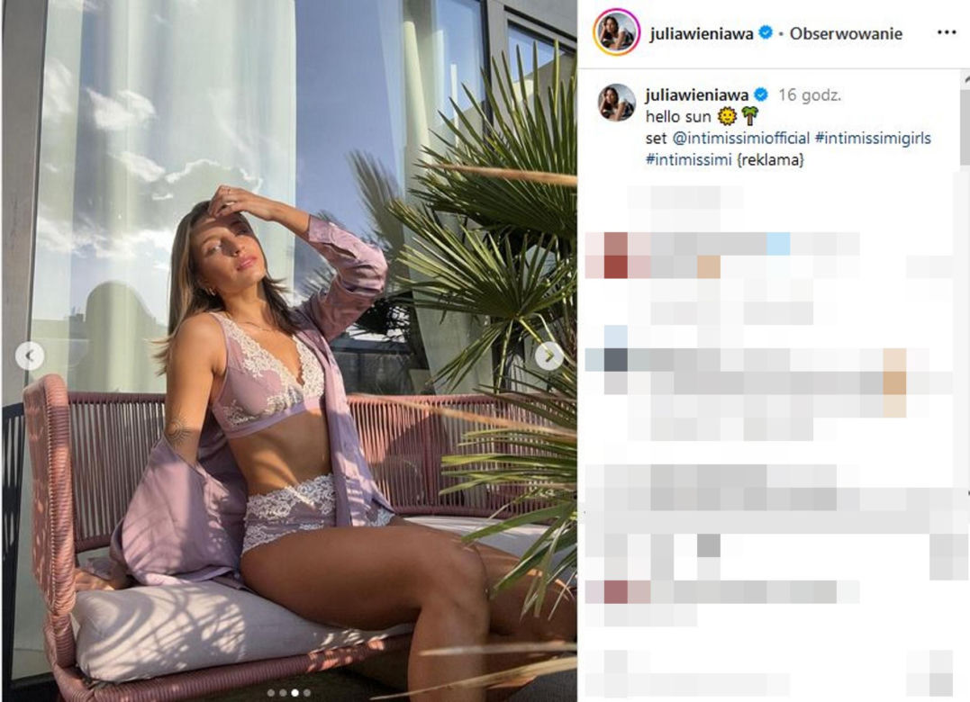 Julia Wieniawa zamiast rehabilitacji ciężka harówka