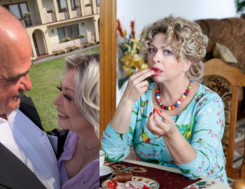 Ranczo - na planie serialu: Paweł Kozioł (Cezary Żak), Halina Kozioł (Violetta Arlak)