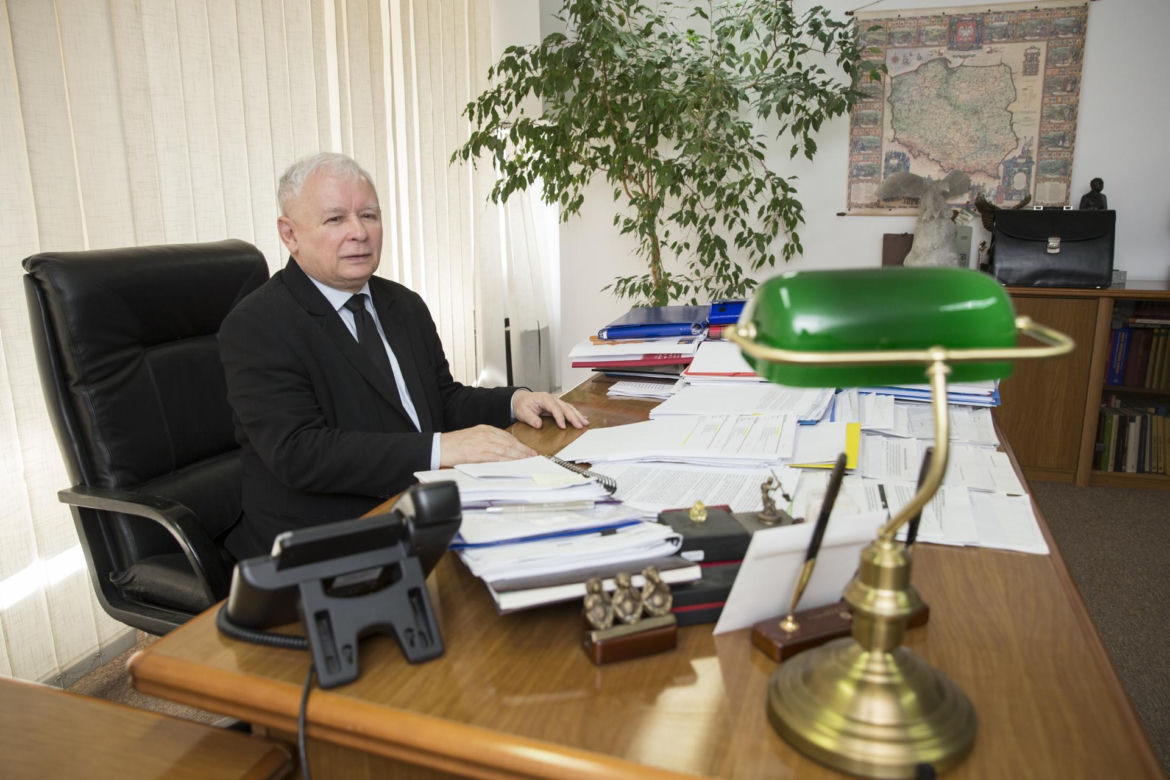 Tak wygląda gabinet Jarosława Kaczyńskiego