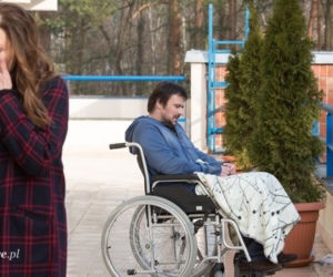 Na dobre i na złe odc. 560. Lena Starska (Anita Sokołowska), Witek Latoszek (Bartosz Opania)