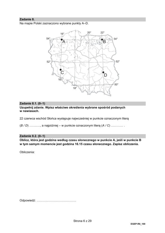 Matura 2022: geografia rozszerzona. Arkusze CKE, zadania, pytania. Poziom rozszerzony	