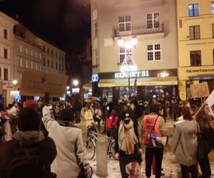 Protest na ulicach Torunia 28 stycznia