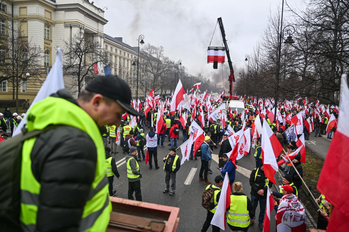 Strajk generalny rolników w Warszawie