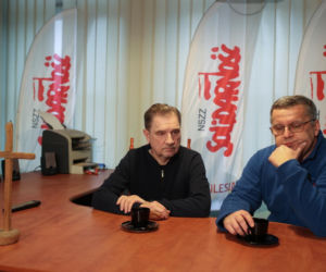 Strajk górników w kopalni Silesia