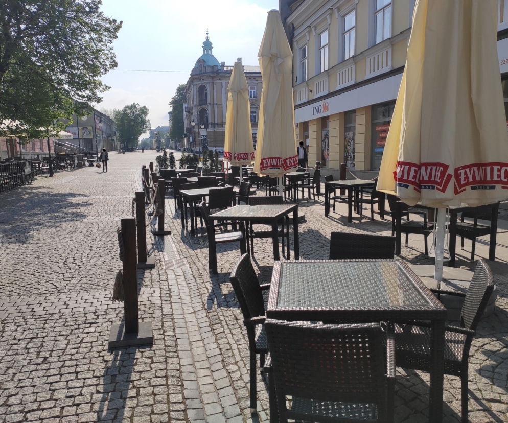 Ogródki gastronomiczne na ul. Żeromskiego