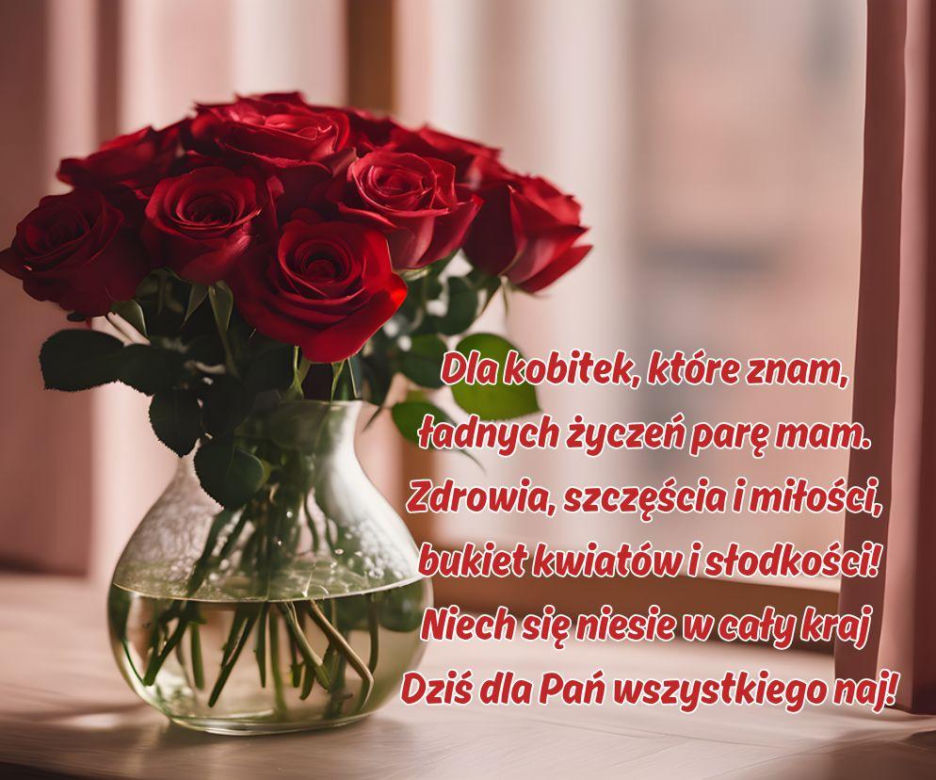 dzień kobiet - kartka z życzeniami