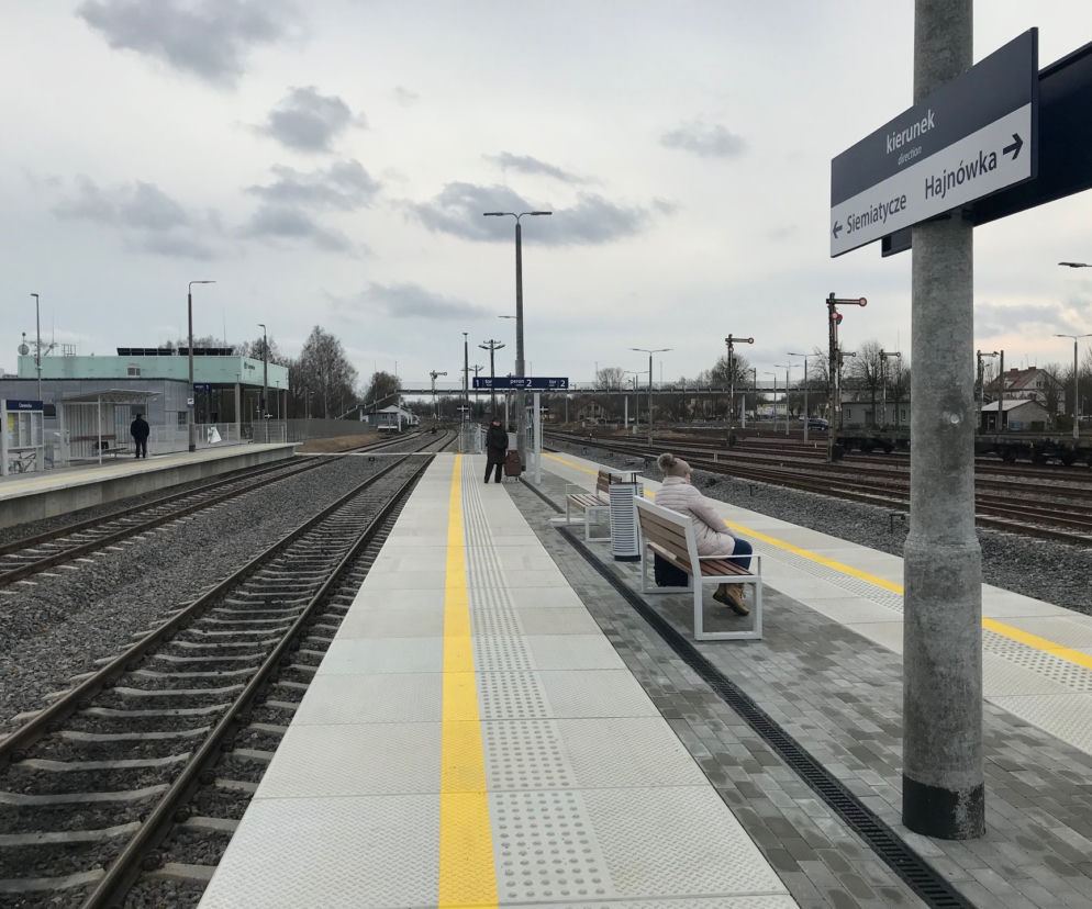 Nowe perony w Podlaskiem. Ławki, wiaty i nowoczesne oświetlenie