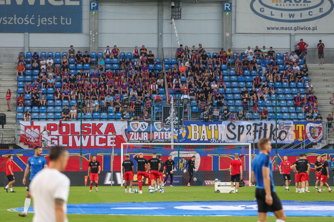 Kibice na meczu Piast Gliwice - Ruch Chorzów