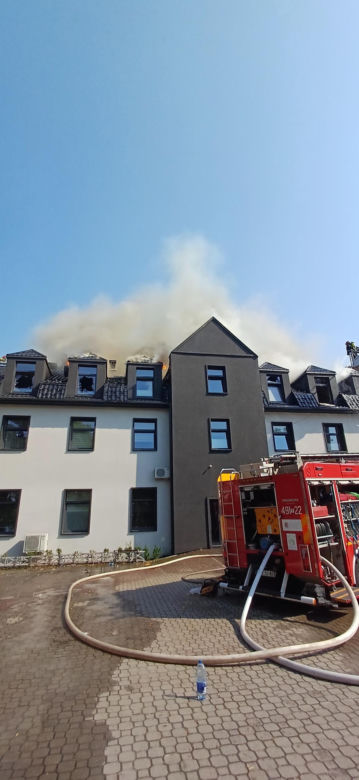 Pożar hotelu Senator w Starachowicach