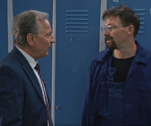 Barwy szczęścia, odc. 2593: Łukasz (Michał Rolnicki), Dolecki (Dariusz Niebudek) 
