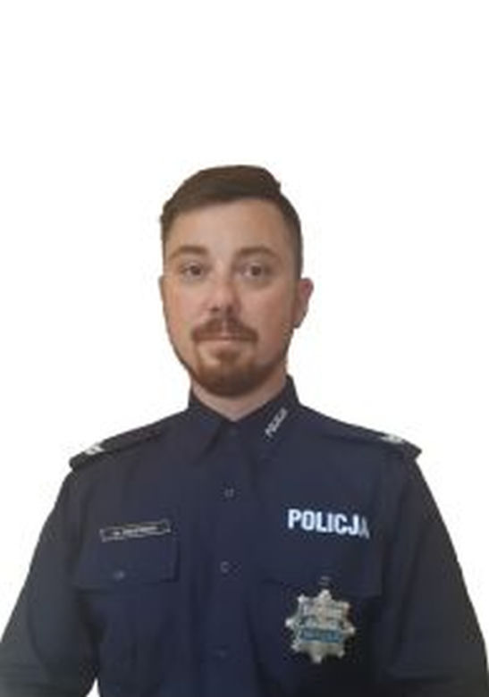 starszy sierżant Marcin Krupienik (KOMISARIAT POLICJI I W BIAŁYMSTOKU)