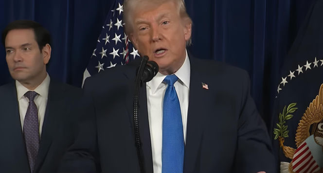 Donald Trump informuje o amerykańskiej operacji wojskowej w Wenezueli 