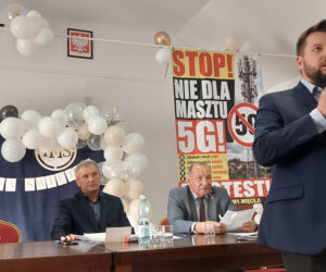 Spotkanie w sprawie budowy masztu 5 G w Płoskiem