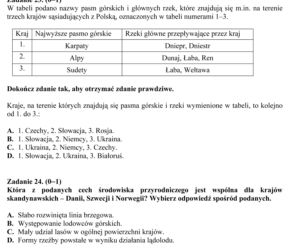 EGZAMIN GIMNAZJALNY 2013 PRZEDMIOTY PRZYRODNICZE - ARKUSZE, ODPOWIEDZI