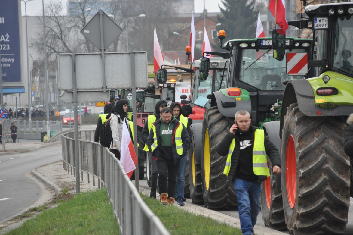 Strajk rolników w Kielcach. 14 marca 2024