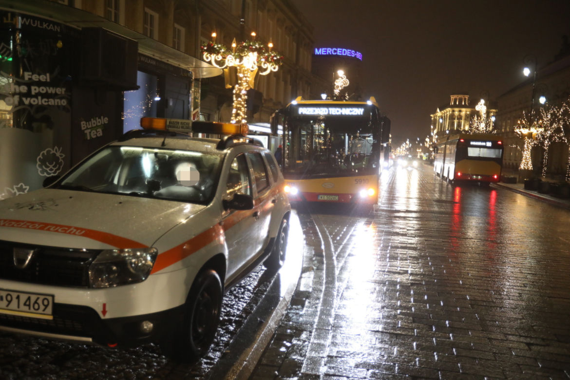 Zderzenie autobusów w Warszawie
