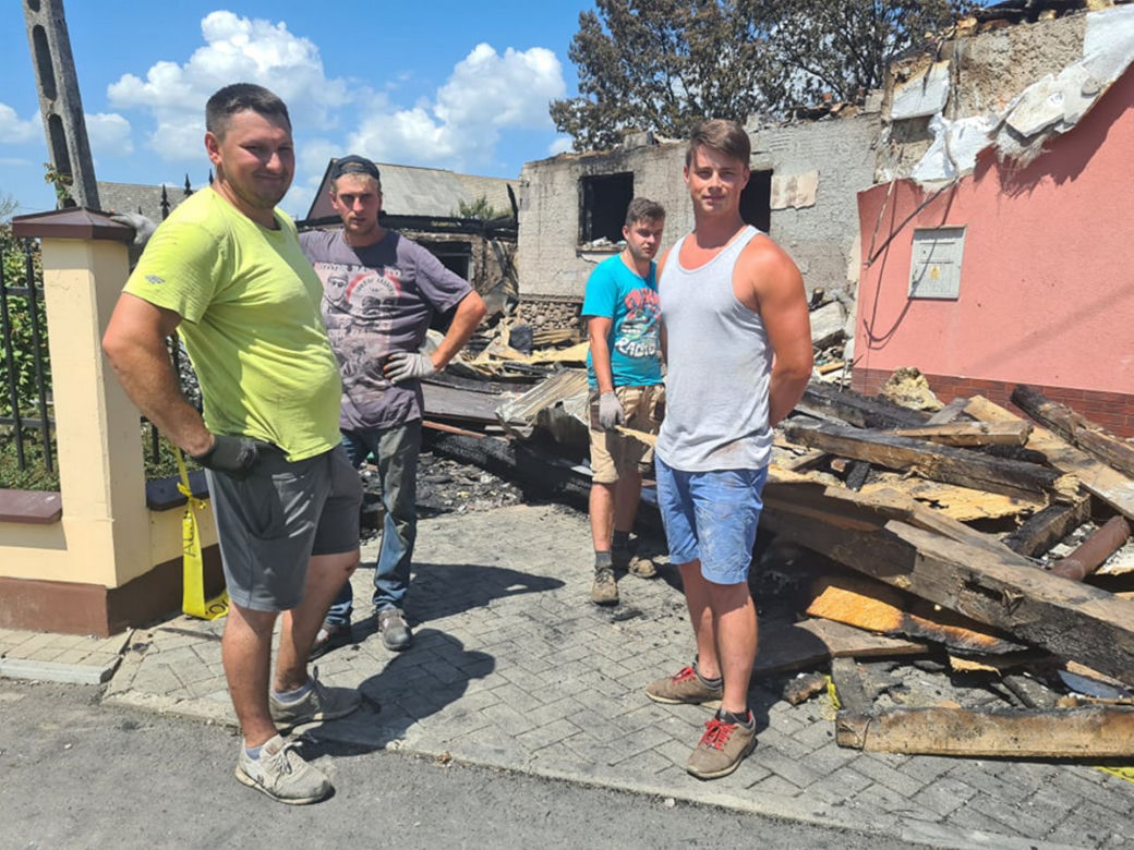 Góralska solidarnosc po pozarze w Nowej Bialej I
