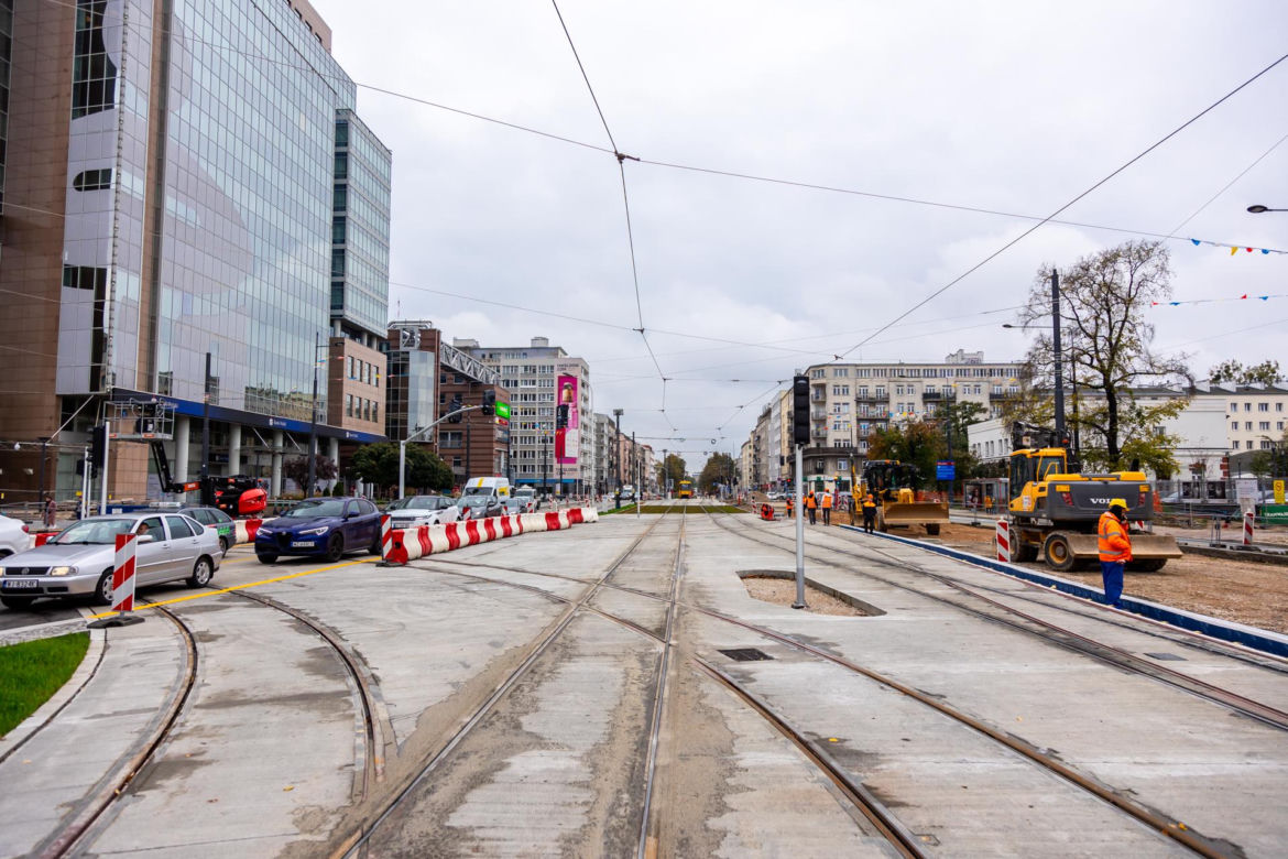 Tramwaj do Wilanowa – ul. Goworka, widok od ul. Puławskiej