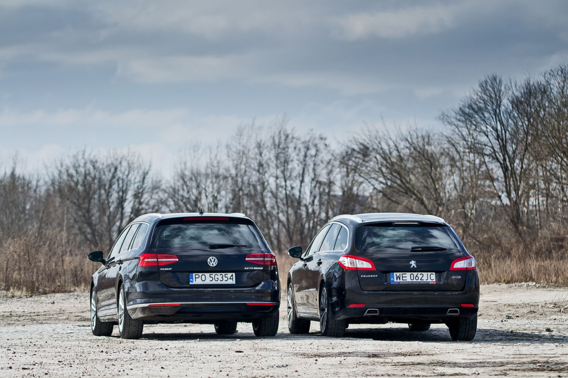 Peugeot 508 SW 2.0 HDI vs. Volkswagen Passat Variant 2.0 TDI