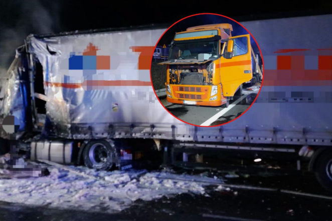 Kierowca ciężarówki spłonął żywcem. Dwie osoby w szpitalu po tragicznym wypadku
