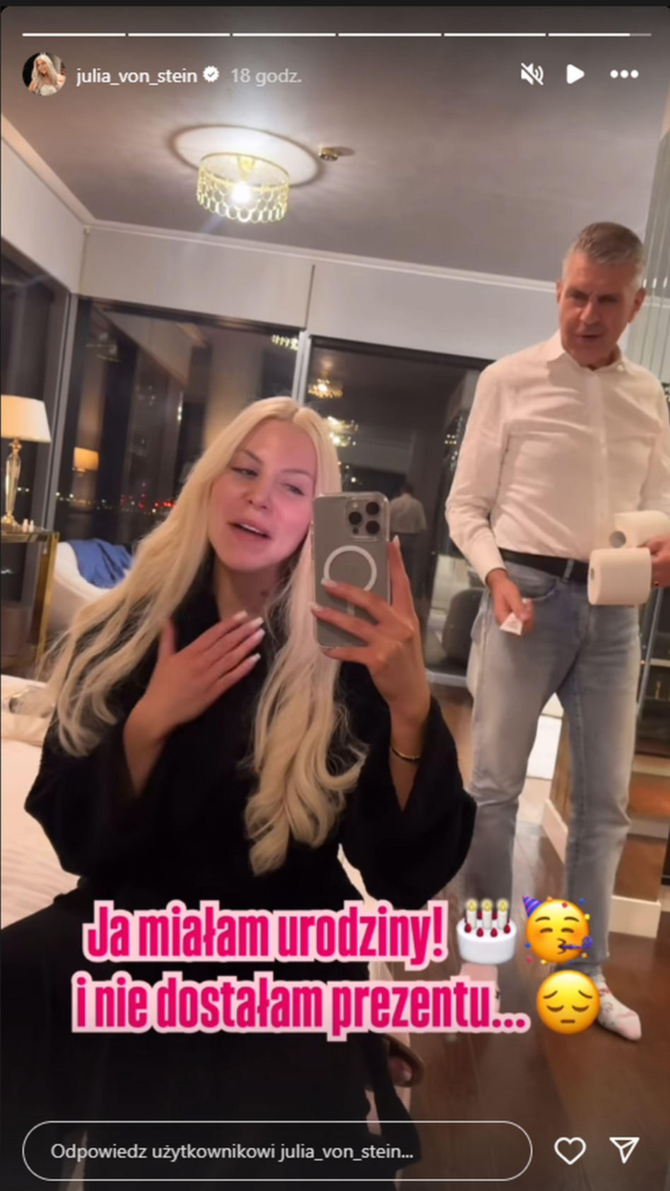 Julia von Stein z tatą Bogdanem