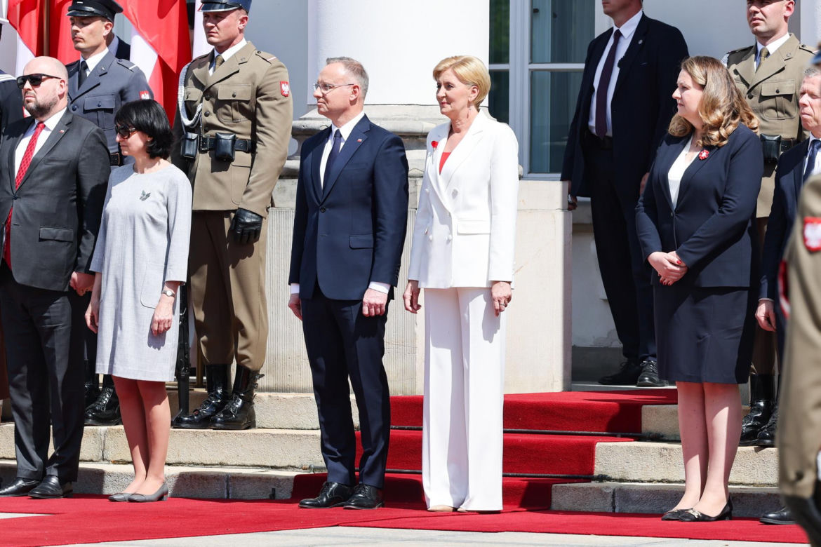 Agata Duda w bieli 