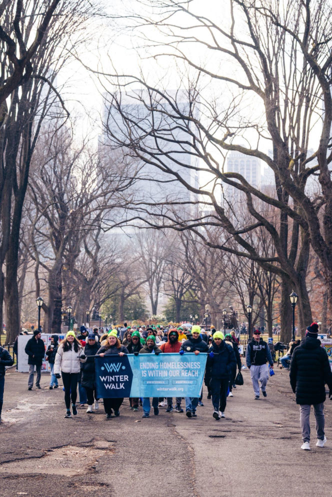 Trzeci Winter Walk w Nowym Jorku