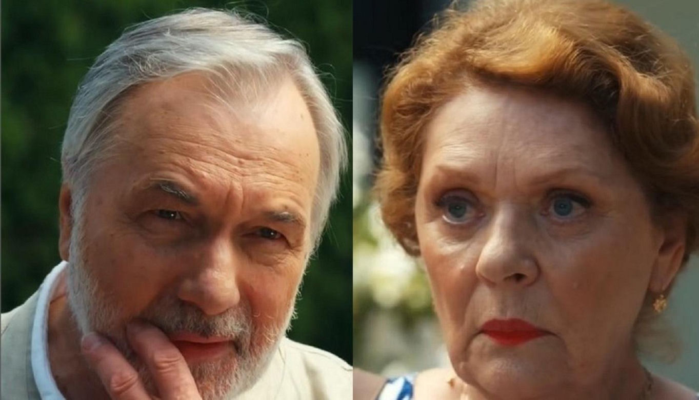 Barwy szczęścia, odcinek 3164. Andrzej (Leon Charewicz), Józefina (Elżbieta Jarosik)