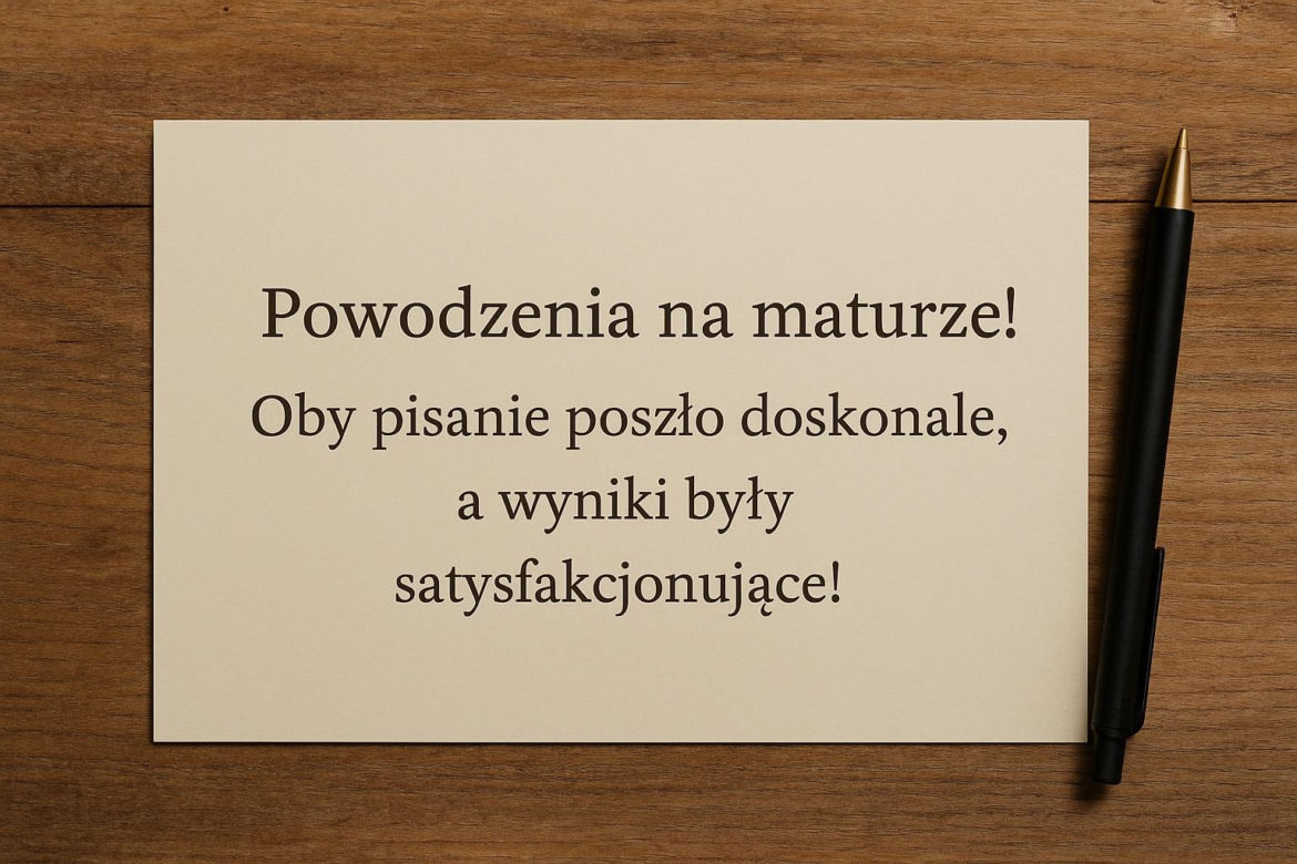 Życzenia dla maturzystów 2025. Czego życzyć przed egzaminem dojrzałości?
