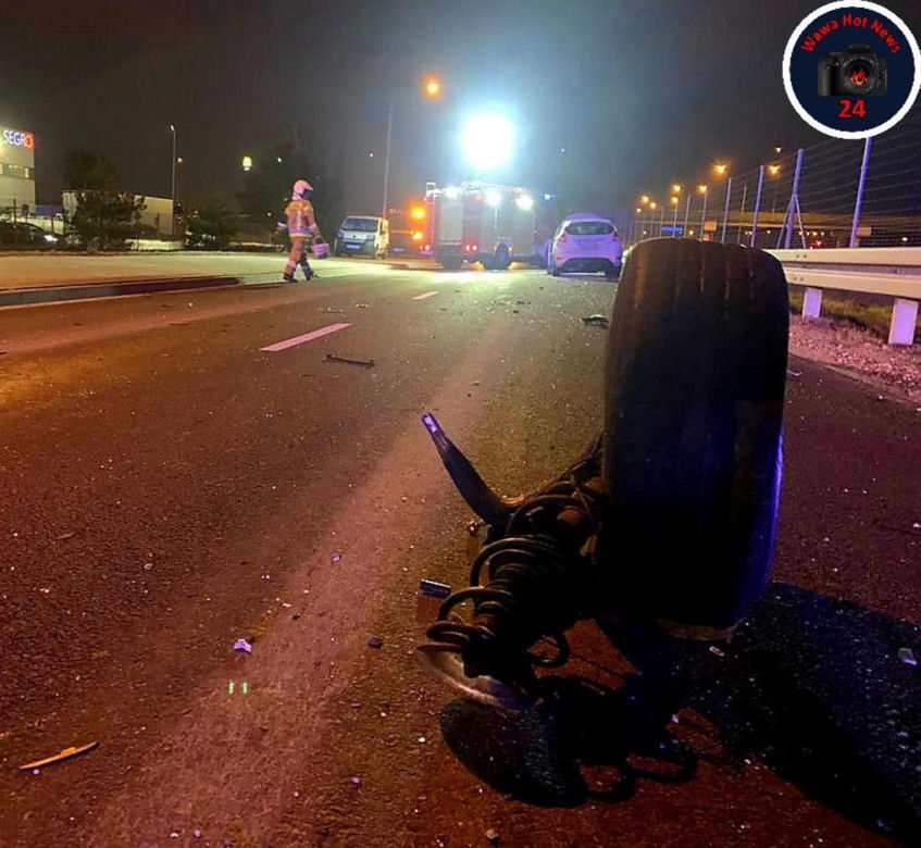Wypadek na trasie S8 w Nadarzynie