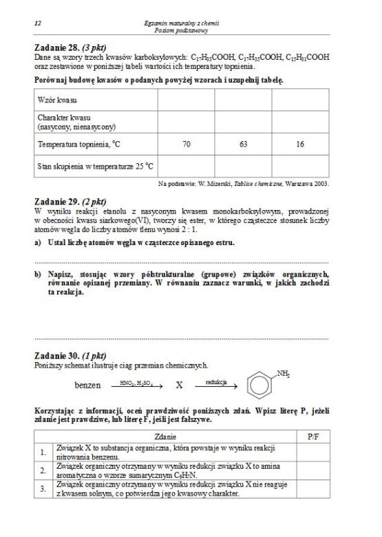 Chemia 2013 poziom podstawowy