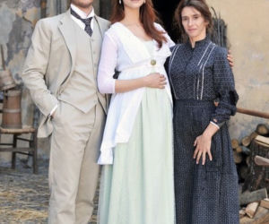 Dama w czarnym welonie. Clara (Miriam Leone), Guido (Lino Guanciale)