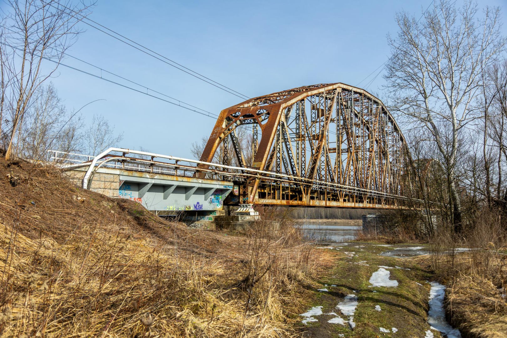 Stary most nad Wisłą w Górze Kalwarii