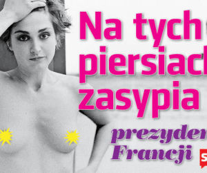 na tych piersiach zasypia prezydent Francji 2