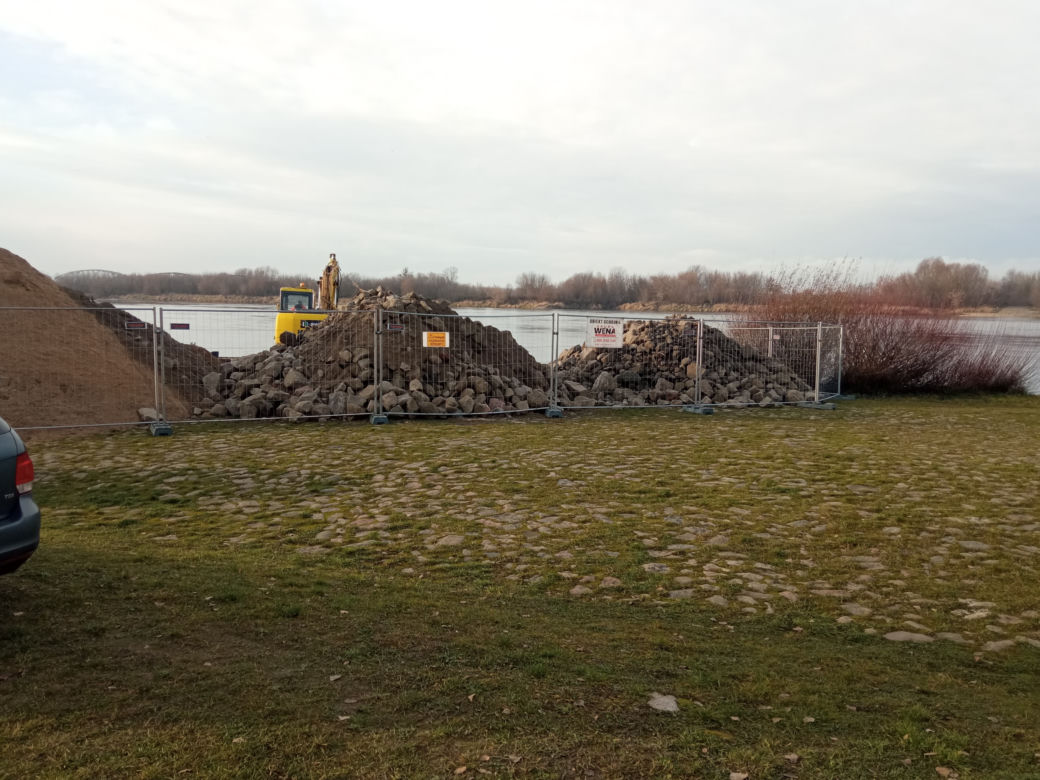 Budowa slipu nad Wisłą w Grudziądzu